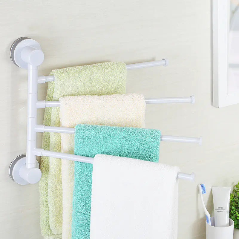 102ecoco Magic Suction Towel Rack for Bathroom & Kitchen