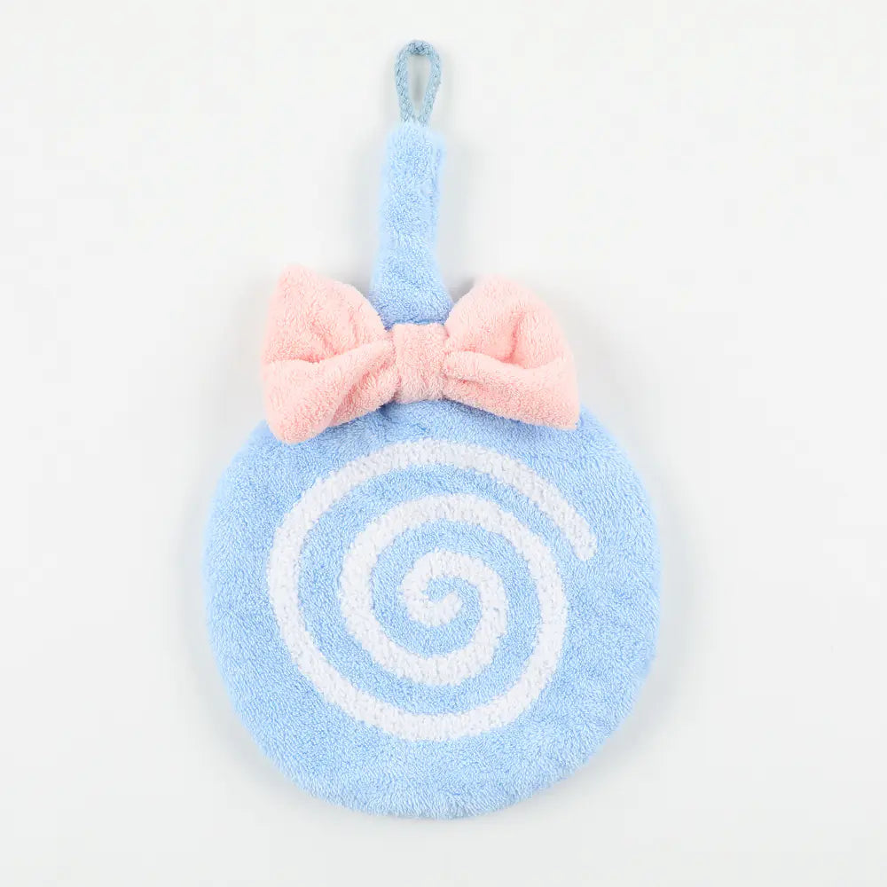Cartoon Coral Fleece Hand Towel for Kids' Gifts