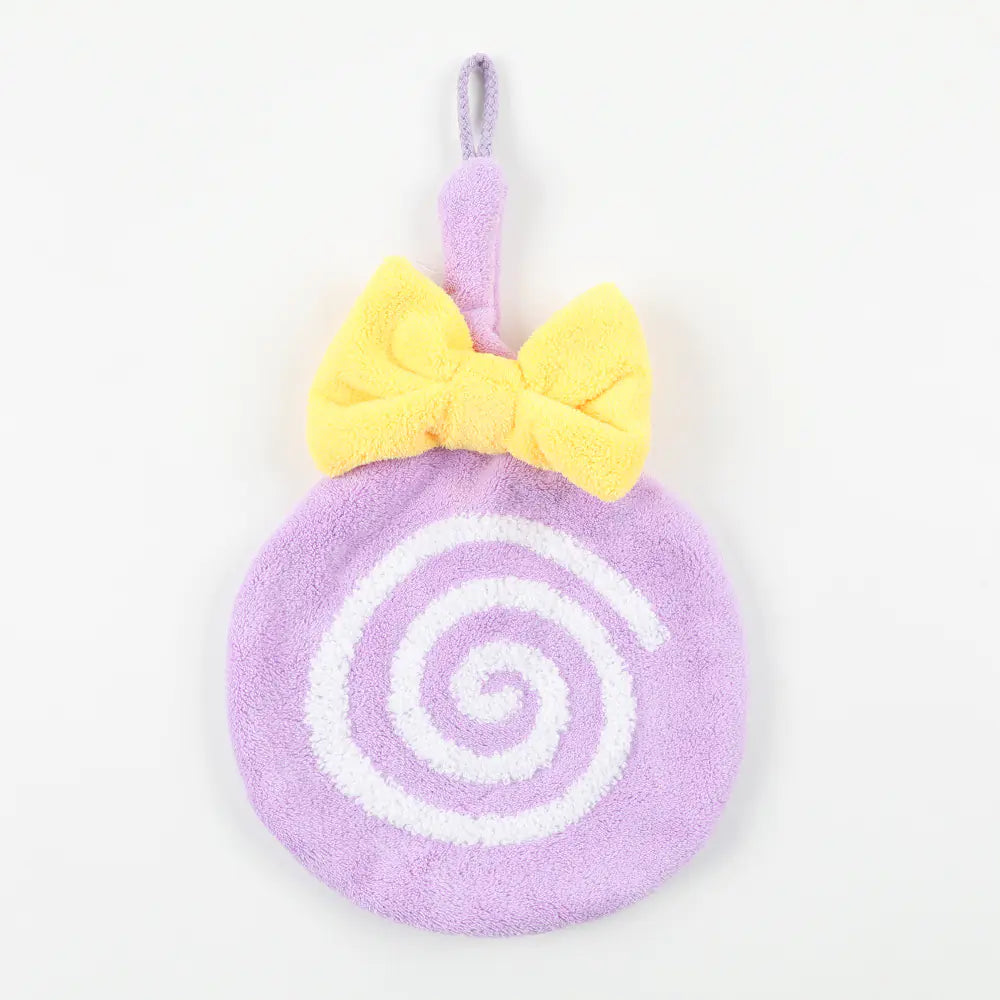 Cartoon Coral Fleece Hand Towel for Kids' Gifts