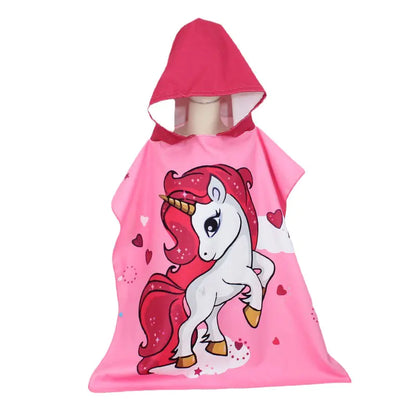 Kids' Hooded Bath Towel - Soft Cartoon Design
