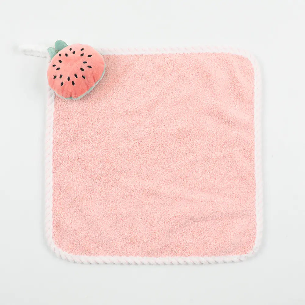 Cartoon Coral Fleece Hand Towel for Kids' Gifts