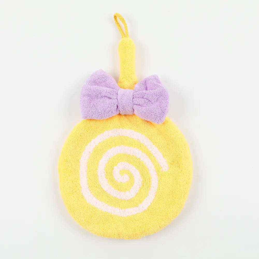 Cartoon Coral Fleece Hand Towel for Kids' Gifts