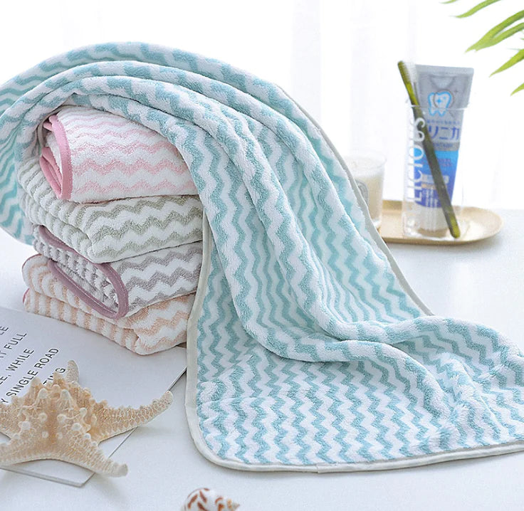 Super Absorbent Coral Fleece Microfiber Face Towel