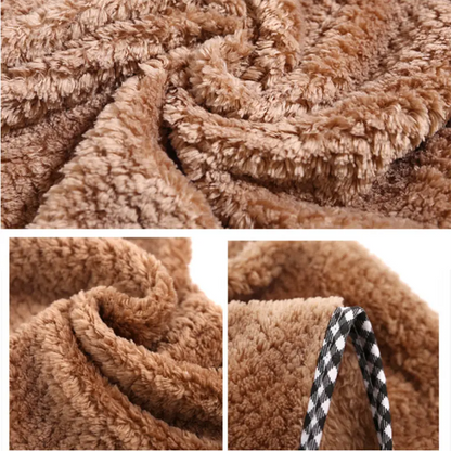 Coral Fleece Hanging Hand Towel - Absorbent Kitchen Cloth
