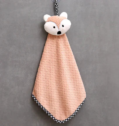 Coral Fleece Hanging Hand Towel - Absorbent Kitchen Cloth