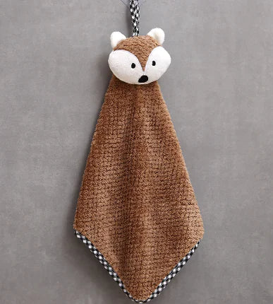 Coral Fleece Hanging Hand Towel - Absorbent Kitchen Cloth