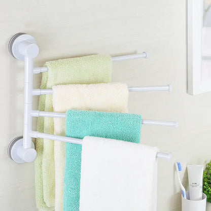 102ecoco Magic Suction Towel Rack for Bathroom & Kitchen