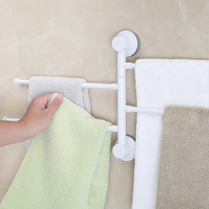 102ecoco Magic Suction Towel Rack for Bathroom & Kitchen