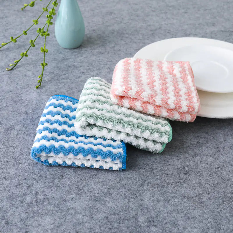 Thick Absorbent Kitchen Cleaning Cloth and Towel