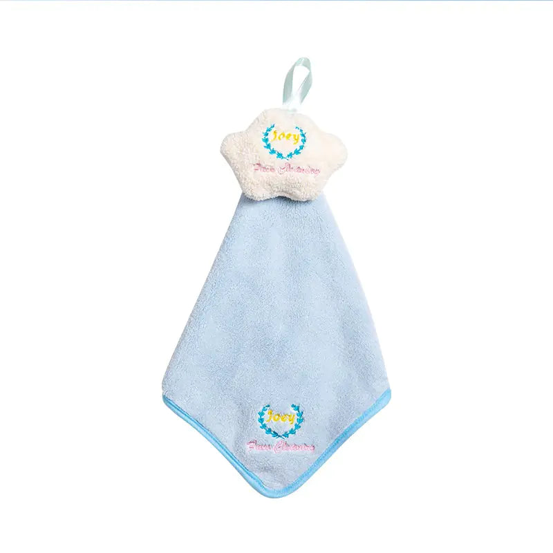 Cute Coral Fleece Kitchen Cloud Hand Towel (Absorbent)