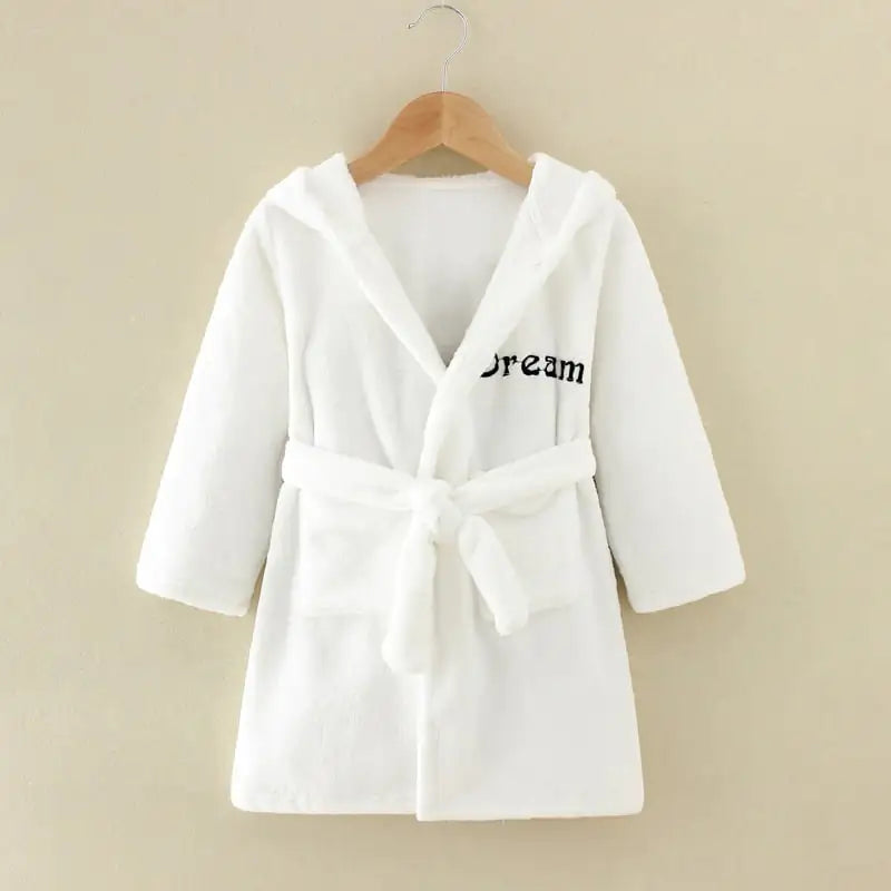 Children's Flannel Cartoon Nightgown and Bathrobe