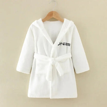 Children's Flannel Cartoon Nightgown and Bathrobe