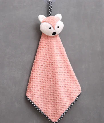 Coral Fleece Hanging Hand Towel - Absorbent Kitchen Cloth
