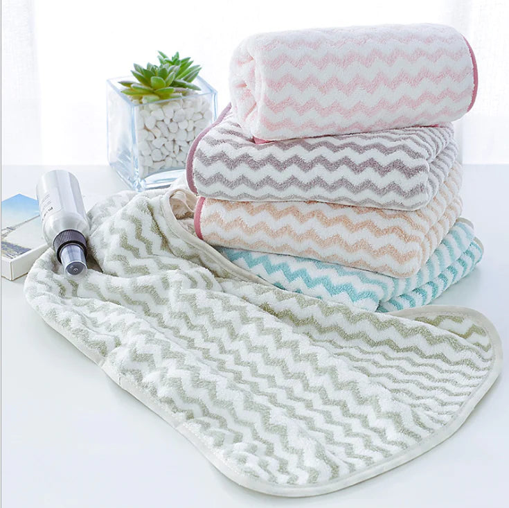 Super Absorbent Coral Fleece Microfiber Face Towel