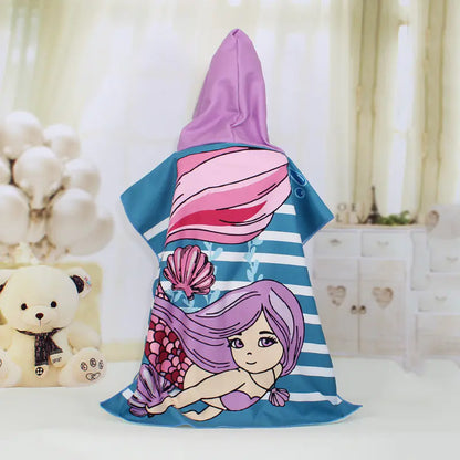 Kids' Hooded Bath Towel - Soft Cartoon Design