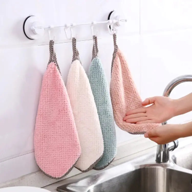 Double-Sided Absorbent Dish Cloth and Towel