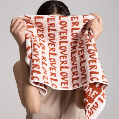 Love Letters Cotton Towel - Soft, Absorbent Beach Towel