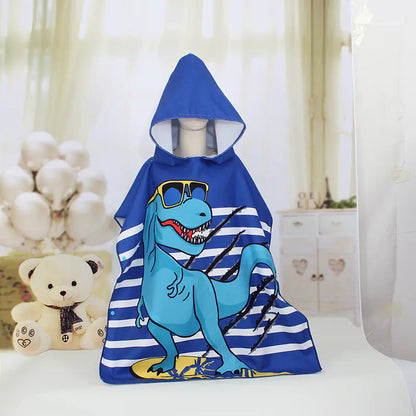 Kids' Hooded Bath Towel - Soft Cartoon Design