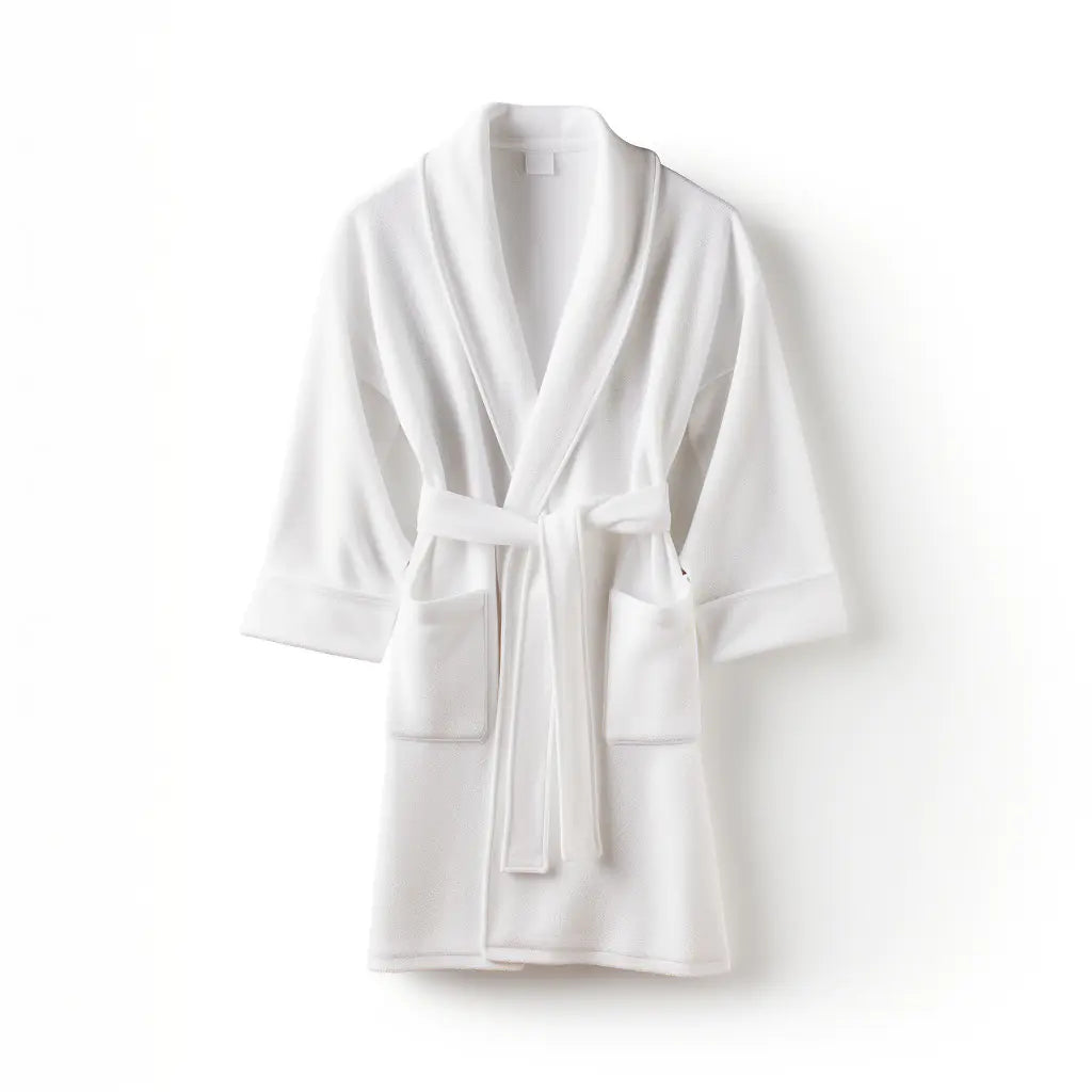 Plush Coral Fleece Bathrobe - Thick & Absorbent