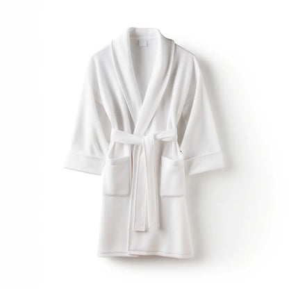 Plush Coral Fleece Bathrobe - Thick & Absorbent
